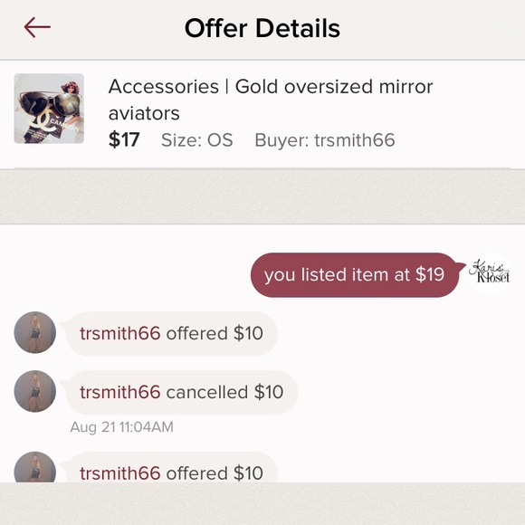 Accessories | Gold oversized mirror aviators - Picture 4 of 4